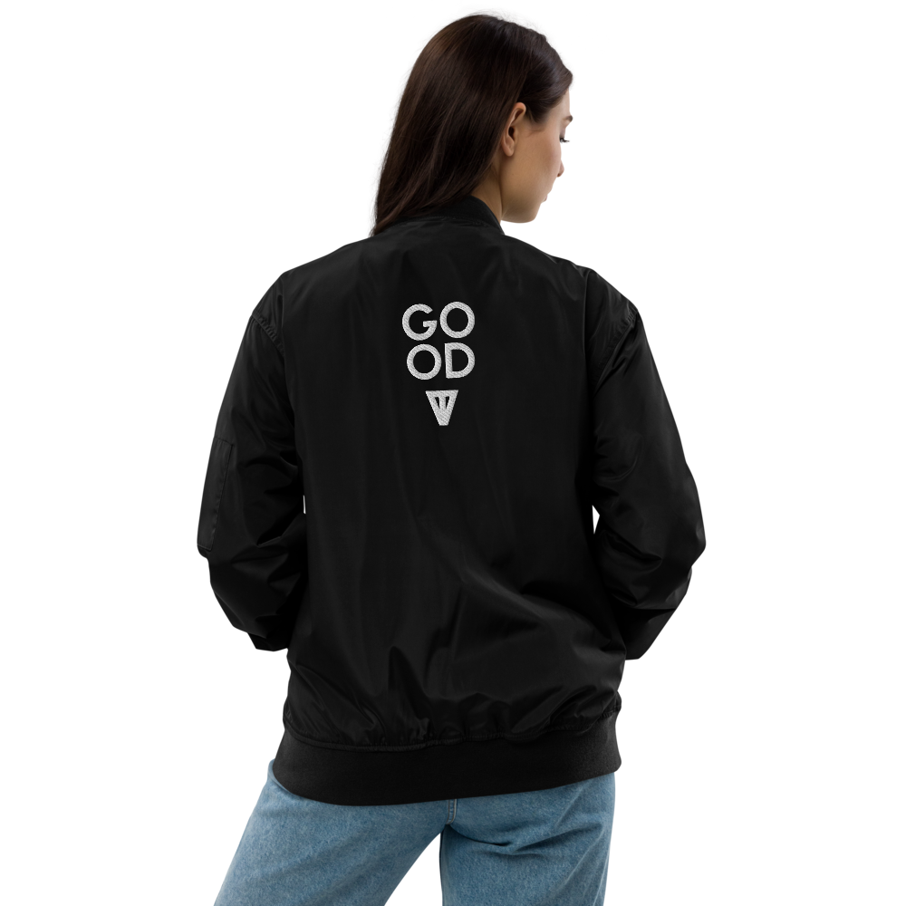 Good Vibes Good Trouble Bomber Jacket