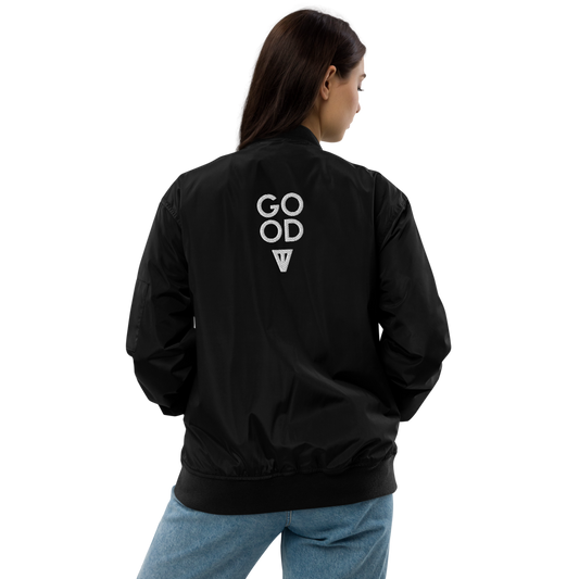 Good Vibes Good Trouble Bomber Jacket